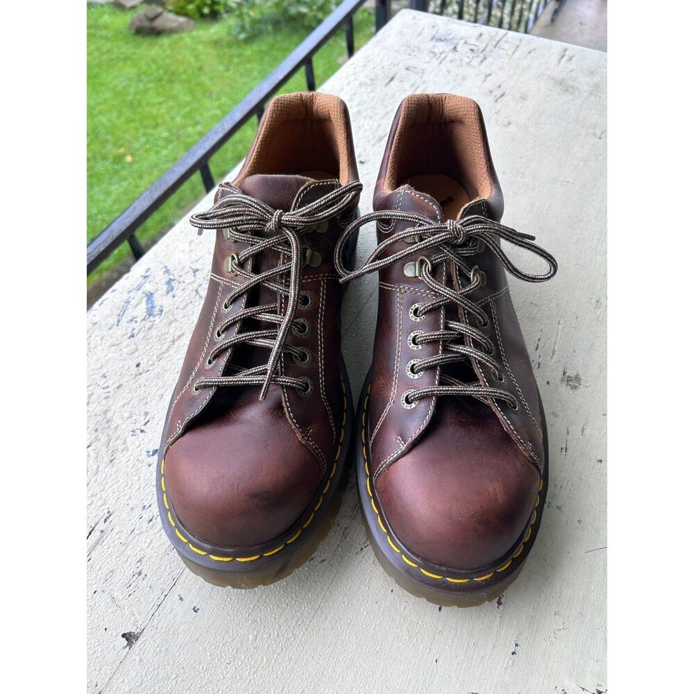 Docs Martens 10940 Grizzly Leather Chunky Lace Up Derby Mn’s Sz 14 Vtg